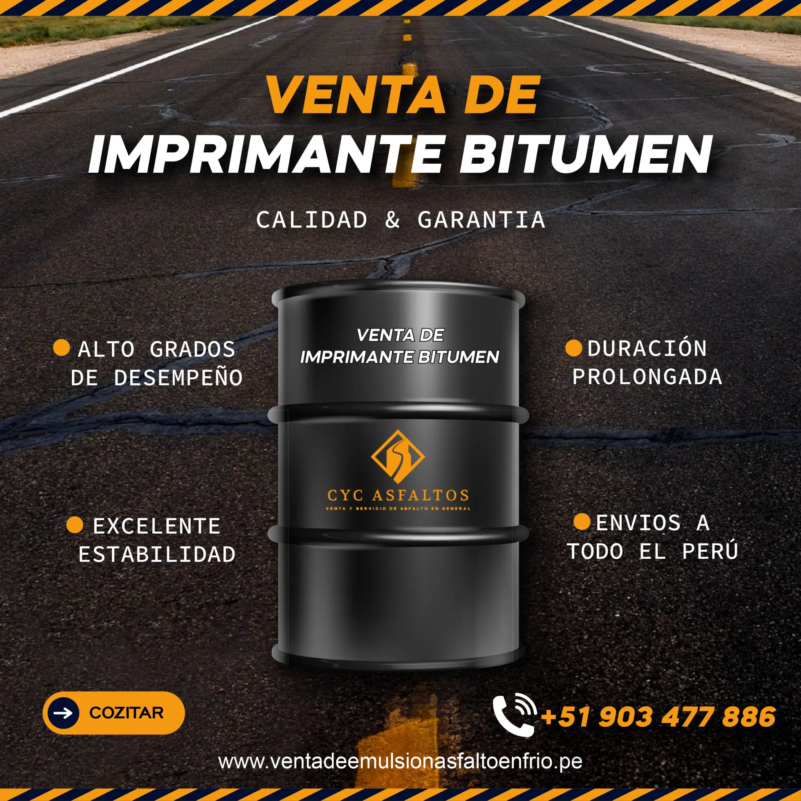 Venta de Imprimante Liquido Bitumen en Lima