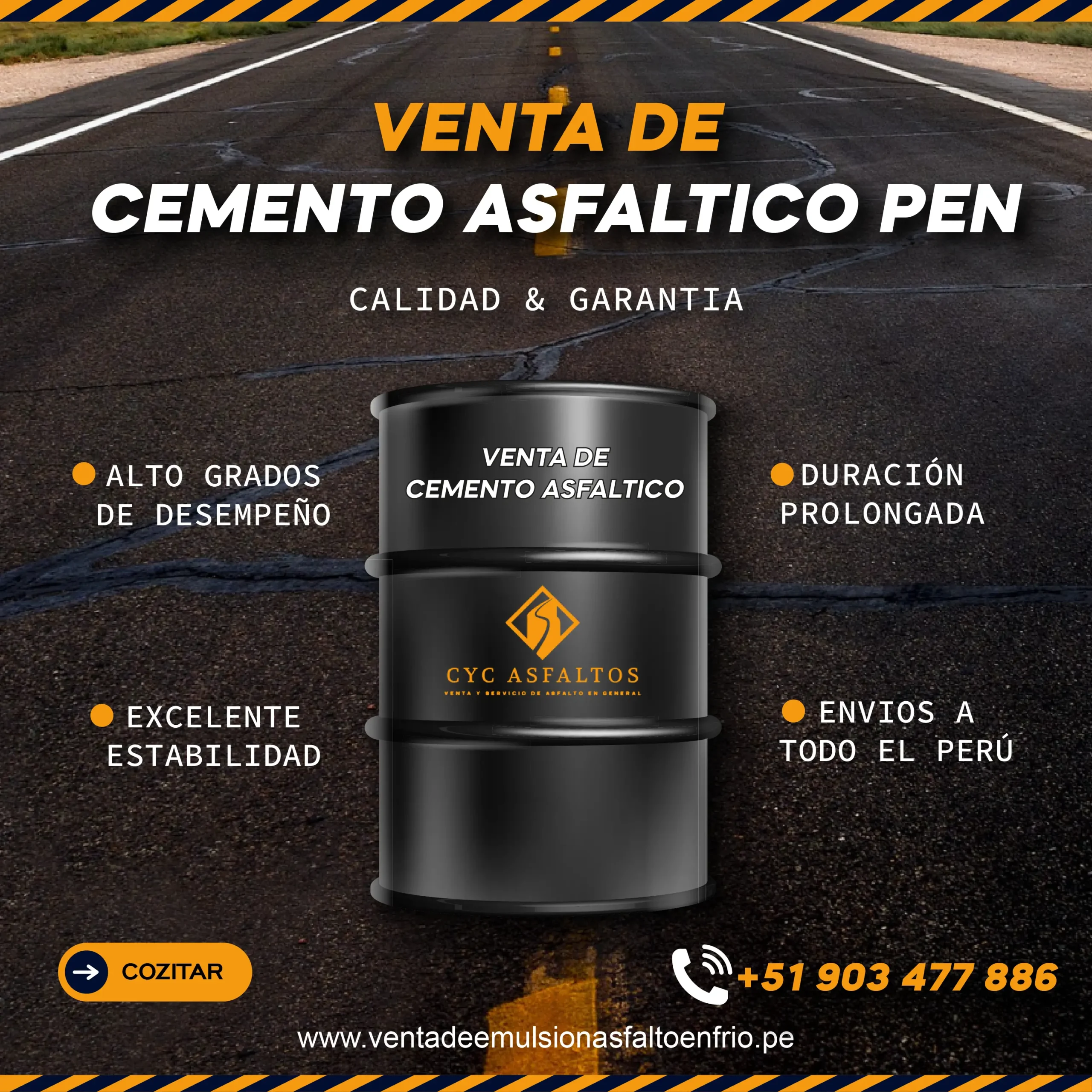 Venta de Cemento Asfaltico Pen en Lima