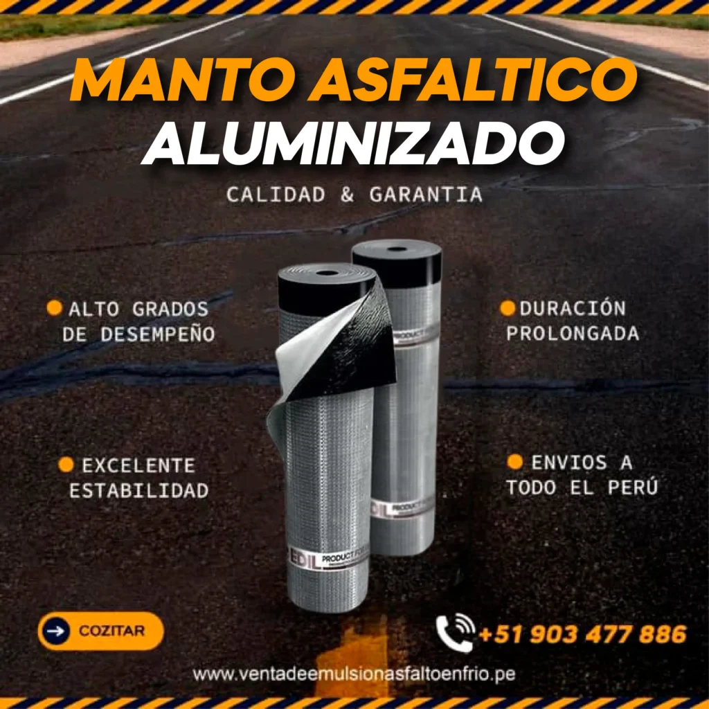 Venta de Manto Asfaltico Aluminizado en Lima