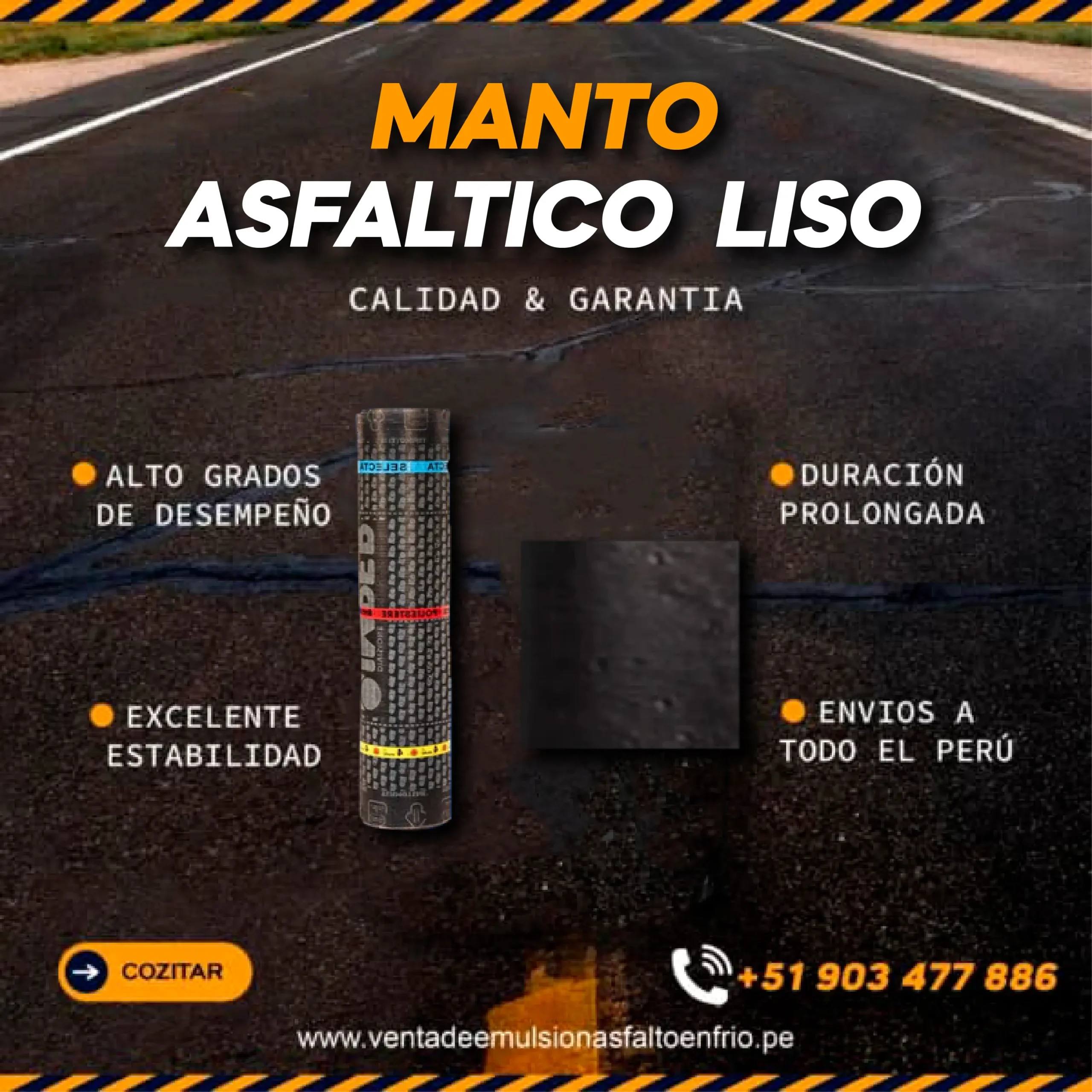Venta de Manto Asfaltico Liso en Lima