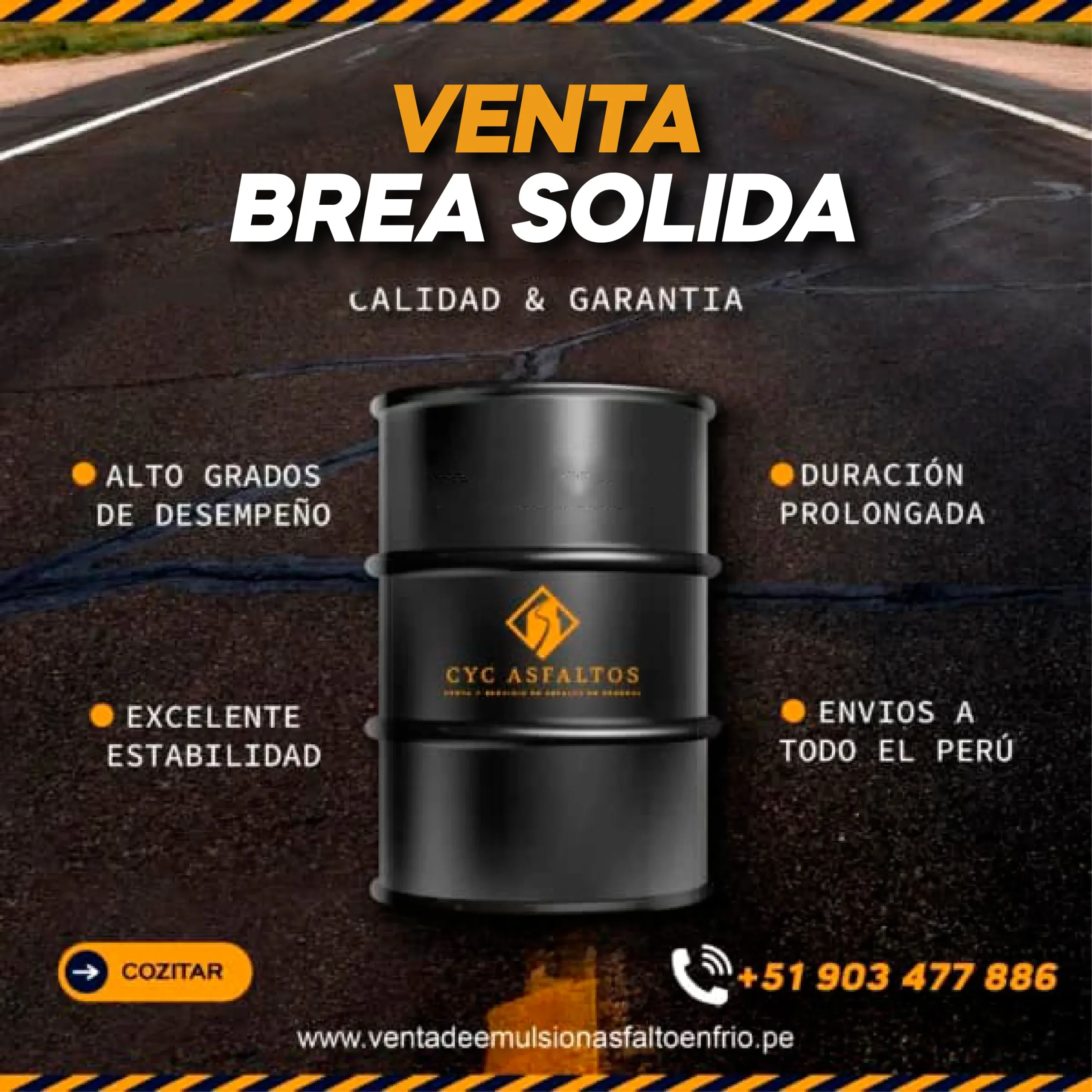 Venta de Brea Solida en Lima