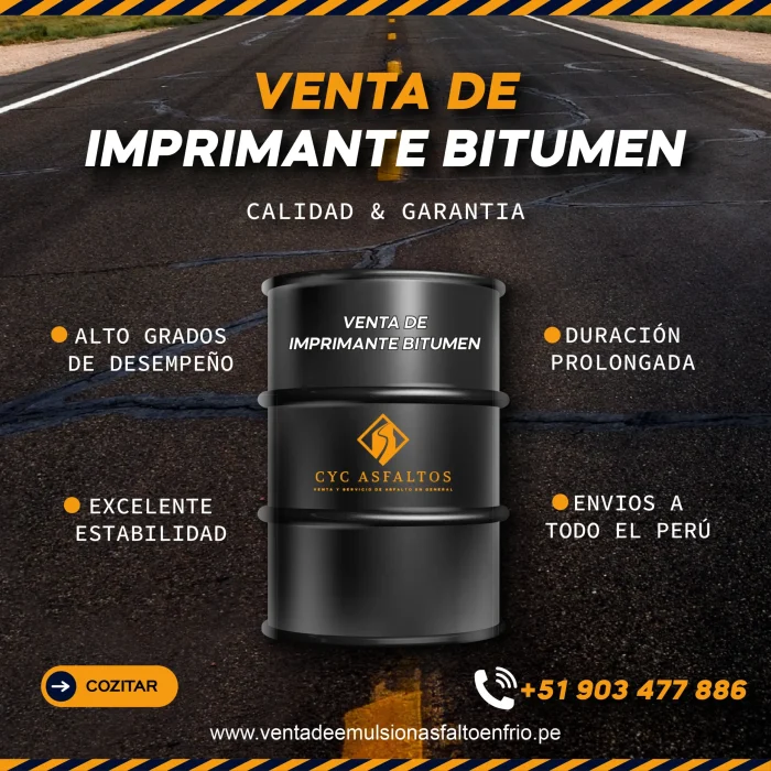 Venta de Imprimante Liquido Bitumen en Lima