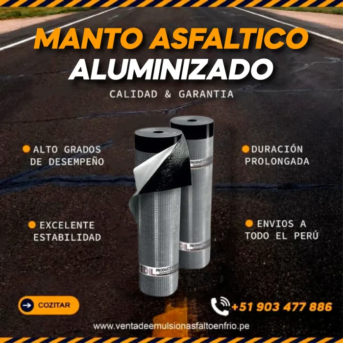 Venta de Manto Asfaltico Aluminizado en Lima
