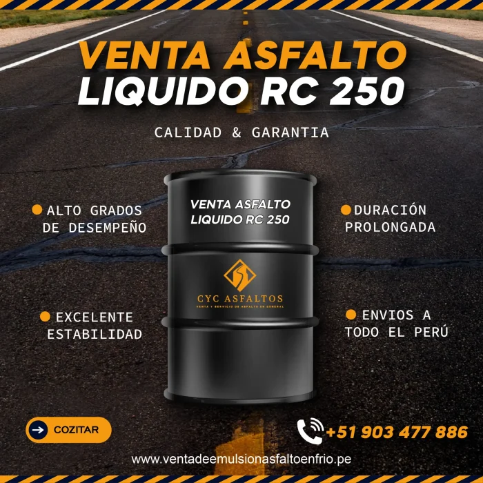 VENTA DE ASFALTO LIQUIDO RC 250
